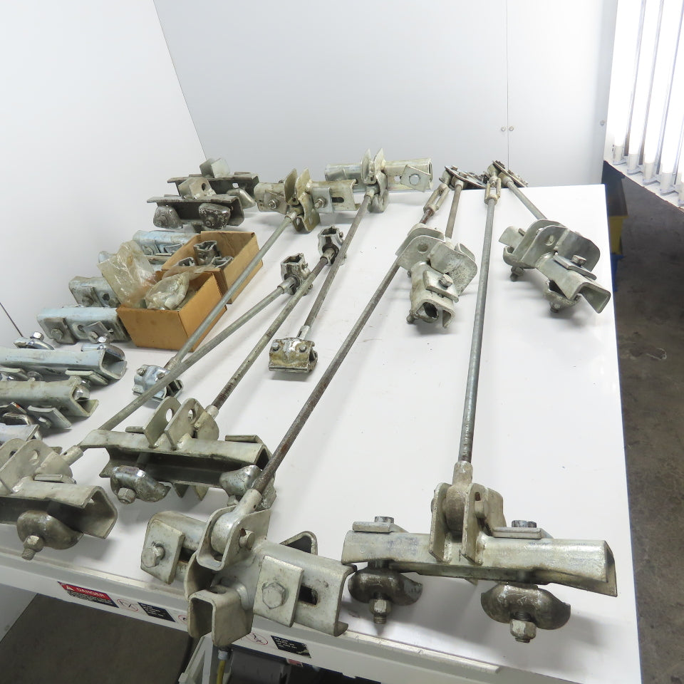 24" - 36" Adjustable Demag Suspension Rail Hanger Bar Assorted Lot