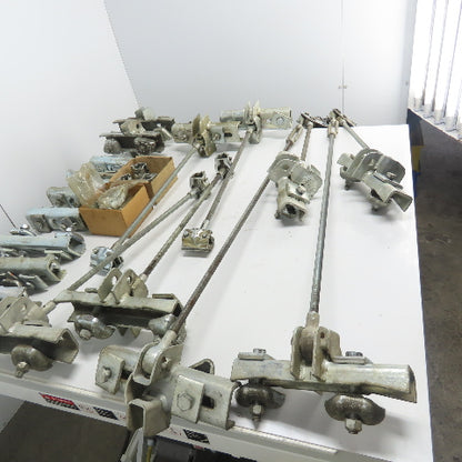 24" - 36" Adjustable Demag Suspension Rail Hanger Bar Assorted Lot