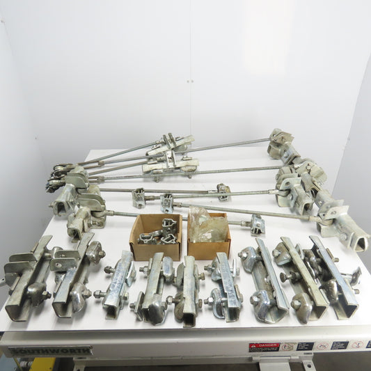 24" - 36" Adjustable Demag Suspension Rail Hanger Bar Assorted Lot