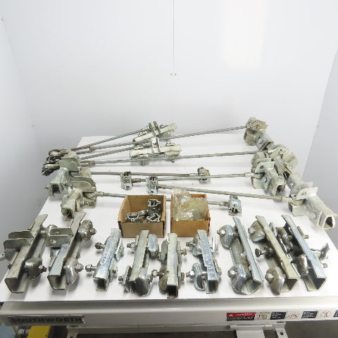 24" - 36" Adjustable Demag Suspension Rail Hanger Bar Assorted Lot