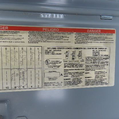 Square D BX38A Type QO 225A 42 Circuit Load Center Box 1PH 9 Breakers 240V Max
