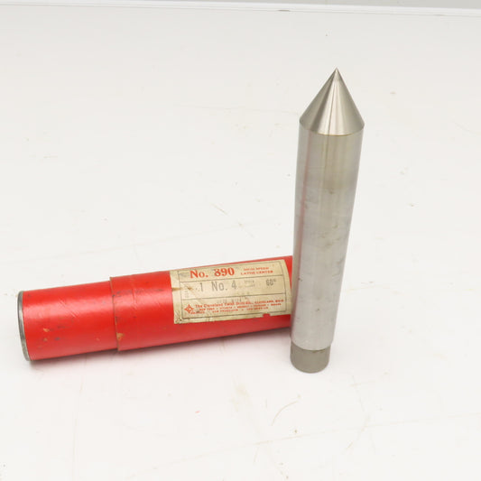 Cleveland Twist Drill No 4 890 60° Lathe Dead Center Taper Shank