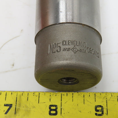 Cleveland Twist Drill No. 5 890 60° Lathe Dead Center Taper Shank