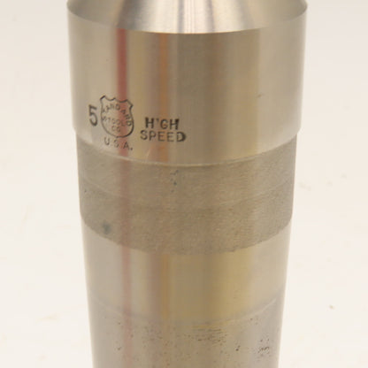 Cleveland Twist Drill No. 5 890 60° Lathe Dead Center Taper Shank Blunt End