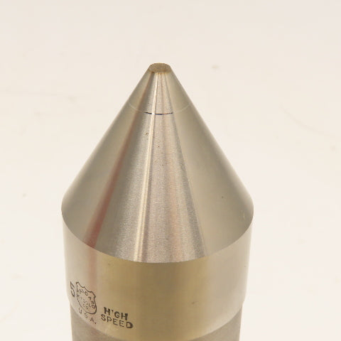 Cleveland Twist Drill No. 5 890 60° Lathe Dead Center Taper Shank Blunt End
