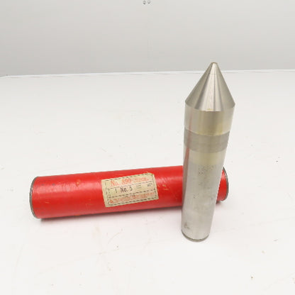 Cleveland Twist Drill No. 5 890 60° Lathe Dead Center Taper Shank Blunt End