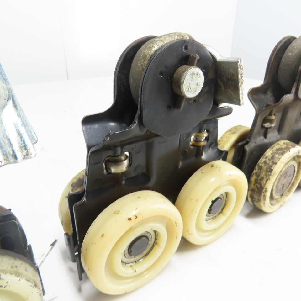 Demag Manual Push/Pull Monorail Hoist Trolley 3" Wheel Width Lot Of 5