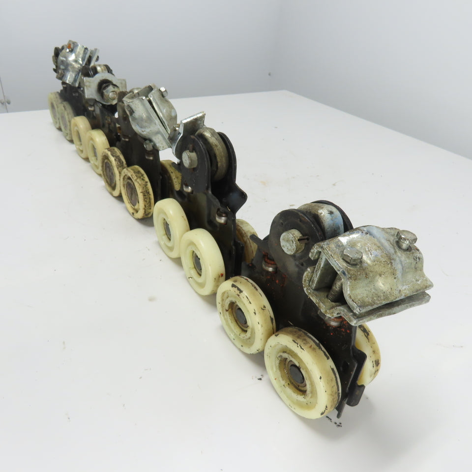 Demag Manual Push/Pull Monorail Hoist Trolley 3" Wheel Width Lot Of 5