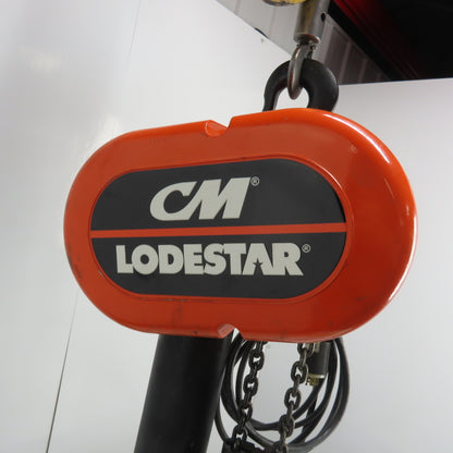 CM Lodestar Model RR 2 Ton 4000LB Electric Chain Hoist 15' Lift 16FPM 208-480V