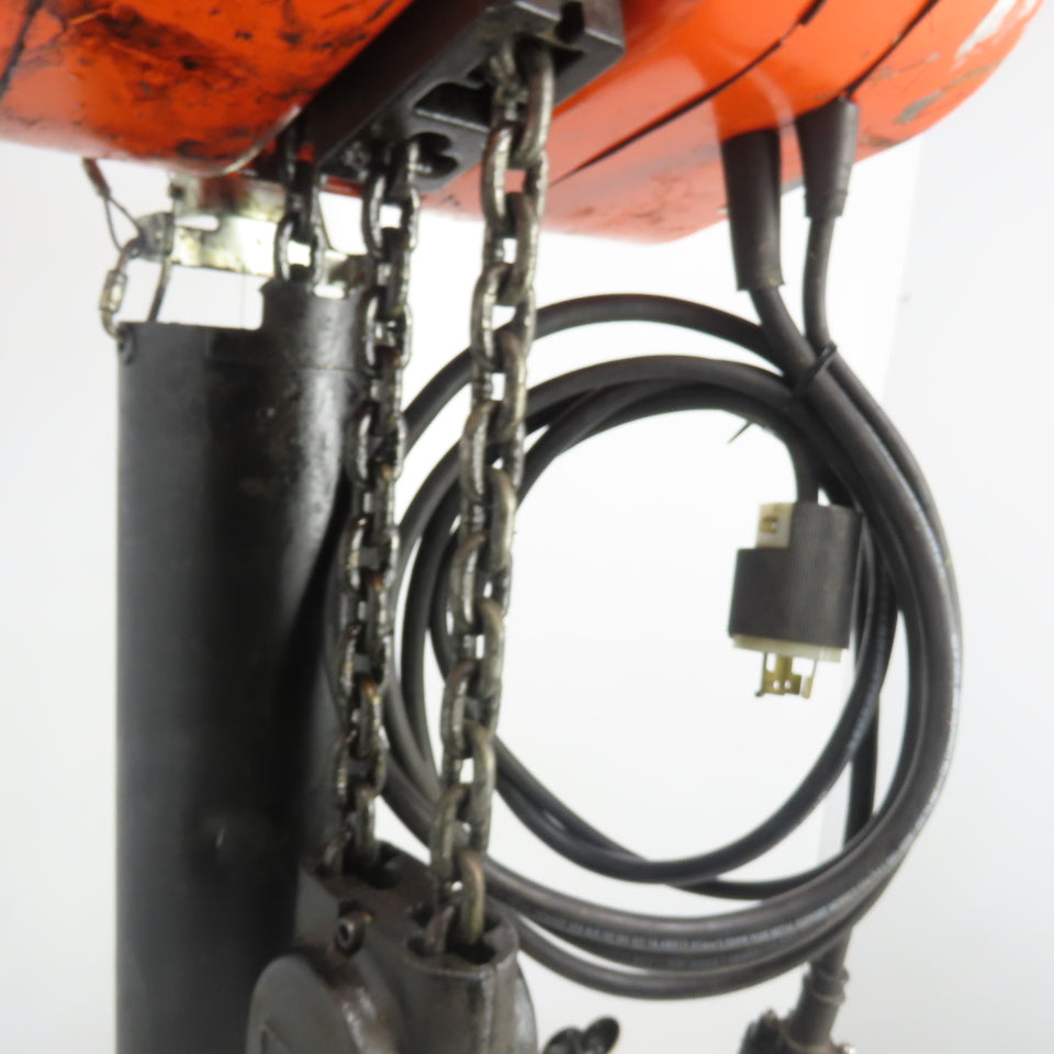 CM Lodestar Model RR 2 Ton 4000LB Electric Chain Hoist 15' Lift 16FPM 208-480V
