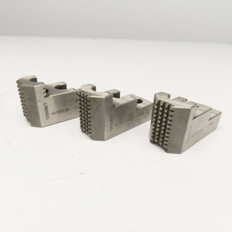 Autoblok 12082621 100 x 45 x 56mm Tall Serrated Hard Top Chuck Jaw 1,5 x 60° Set
