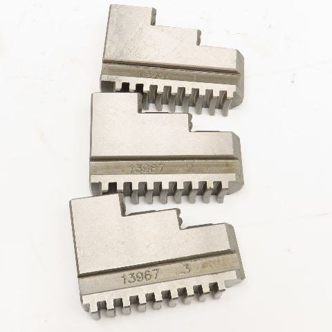 85 x 22 x61mm Tall Hard Top Scroll Chuck Jaw Set Of 3