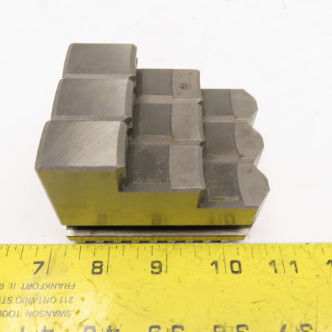 85 x 22 x61mm Tall Hard Top Scroll Chuck Jaw Set Of 3