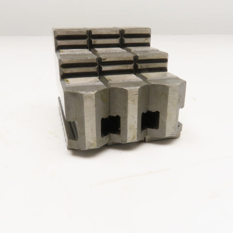 85 x 22 x61mm Tall Hard Top Scroll Chuck Jaw Set Of 3