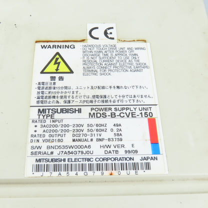 Mitsubishi MDS-B-CVE-150 Power Supply Unit