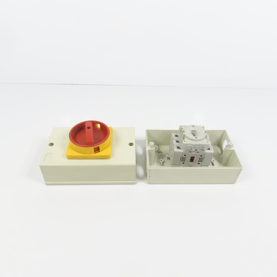 Sprecher + Schuh LA7-25-1753 25A 600V Motor Disconnect Switch 1-10HP W/Enclosure