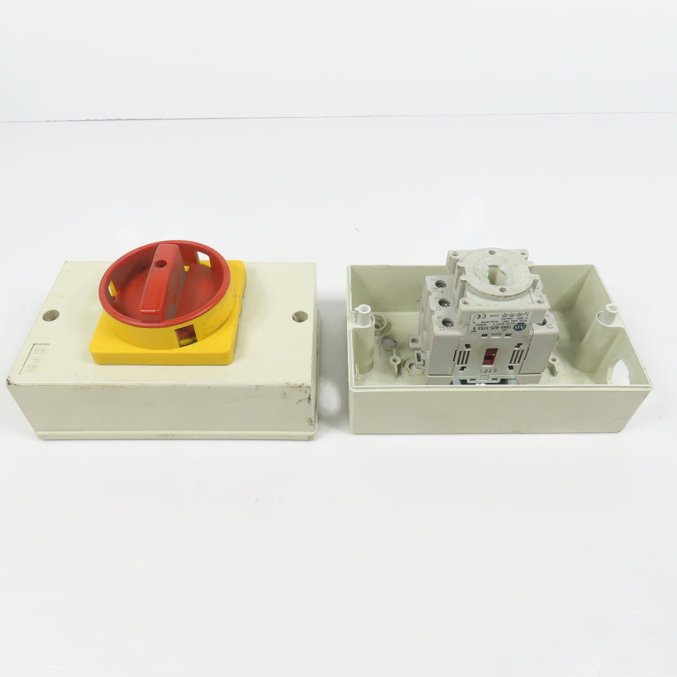 Allen Bradley 194E-A25-1753 25A 600V Motor Disconnect Switch 1-10HP W/Enclosure