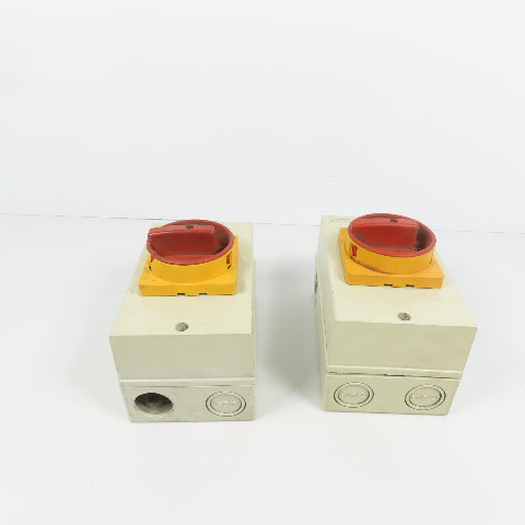 Allen Bradley 194E-A25-1753 25A 600V Disconnect Switch W/Broken Enclosure Lot/2