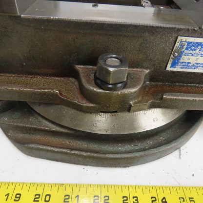 Kurt AngLock 6" Precision Machine Milling Vise 6" Jaw Opening W/ Swivel Base