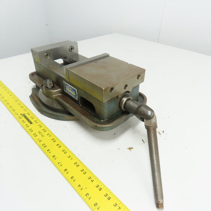Kurt AngLock 6" Precision Machine Milling Vise 6" Jaw Opening W/ Swivel Base