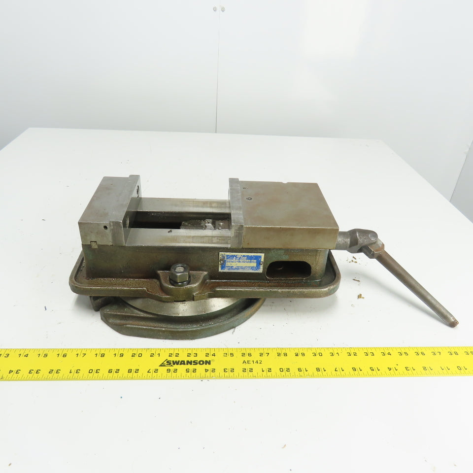Kurt AngLock 6" Precision Machine Milling Vise 6" Jaw Opening W/ Swivel Base