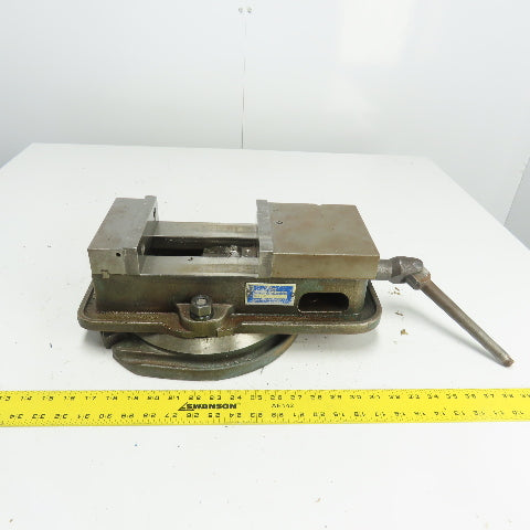 Kurt AngLock 6" Precision Machine Milling Vise 6" Jaw Opening W/ Swivel Base