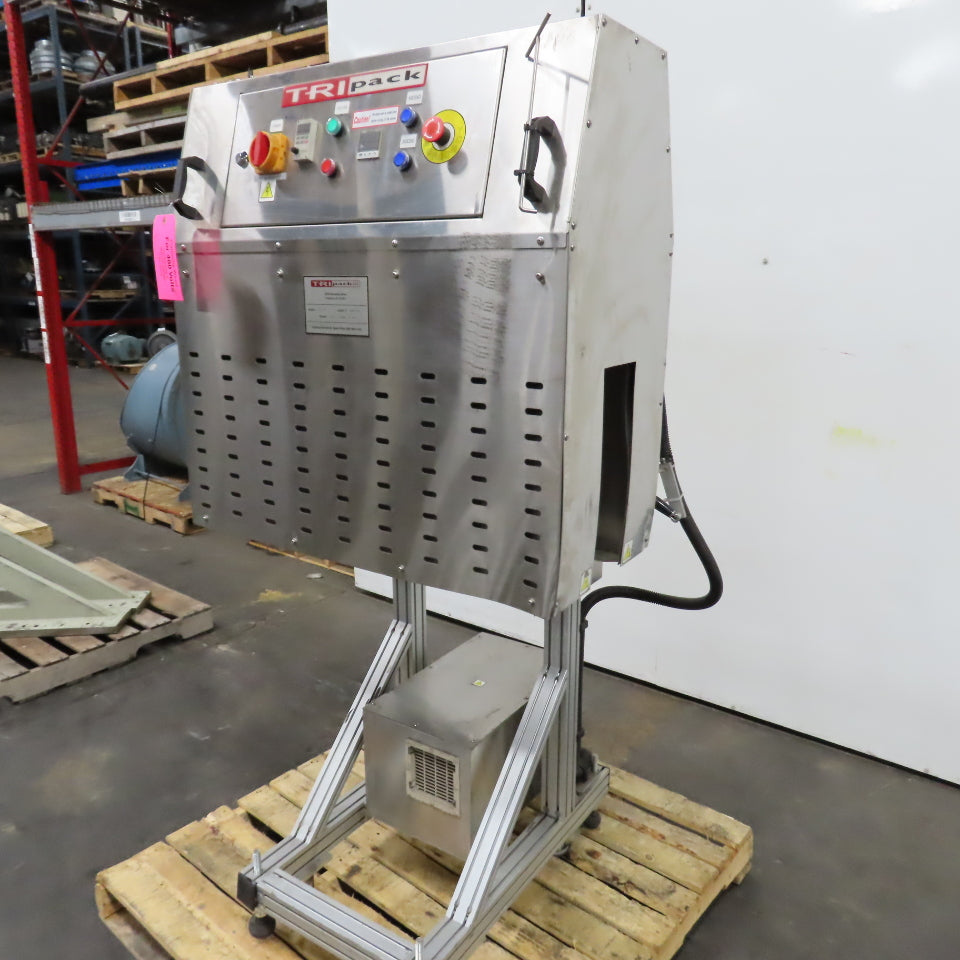 Tripack HT-1 #2 5" x 10" Shrink Sleeve & Tamper Band Convection Heat Tunnel 480V