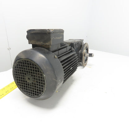 SEW-Eurodrive KF37 DV100M4/TF 5.36 Ratio Gear Motor 240/460V 3PH 319RPM 2.2kW
