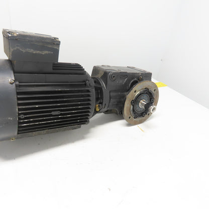 SEW-Eurodrive KF37 DV100M4/TF 5.36 Ratio Gear Motor 240/460V 3PH 319RPM 2.2kW