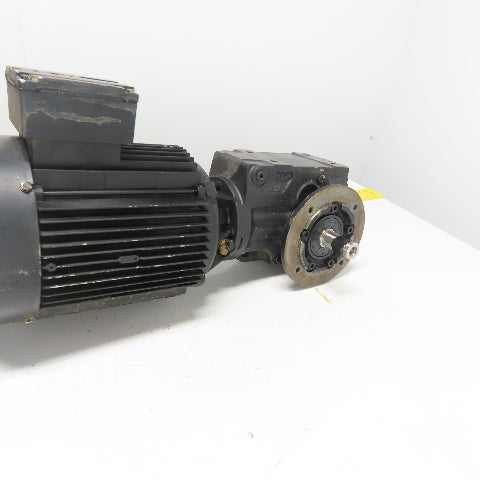 SEW-Eurodrive KF37 DV100M4/TF 5.36 Ratio Gear Motor 240/460V 3PH 319RPM 2.2kW