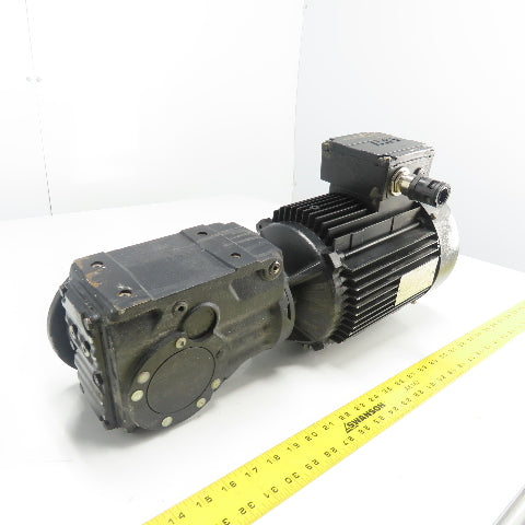 SEW-Eurodrive KF37 DV100M4/TF 5.36 Ratio Gear Motor 240/460V 3PH 319RPM 2.2kW