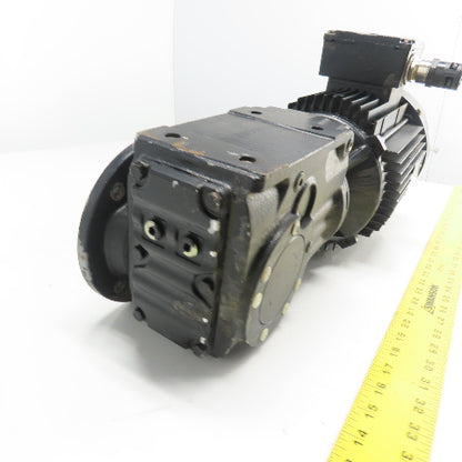 SEW-Eurodrive KF37 DV100M4/TF 5.36 Ratio Gear Motor 240/460V 3PH 319RPM 2.2kW