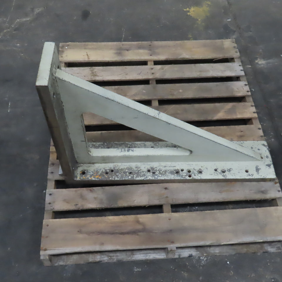 1-1/4" Steel Right Angle Plate Machinist Set Up Fixture 7.75" W x 24" H x 36" L