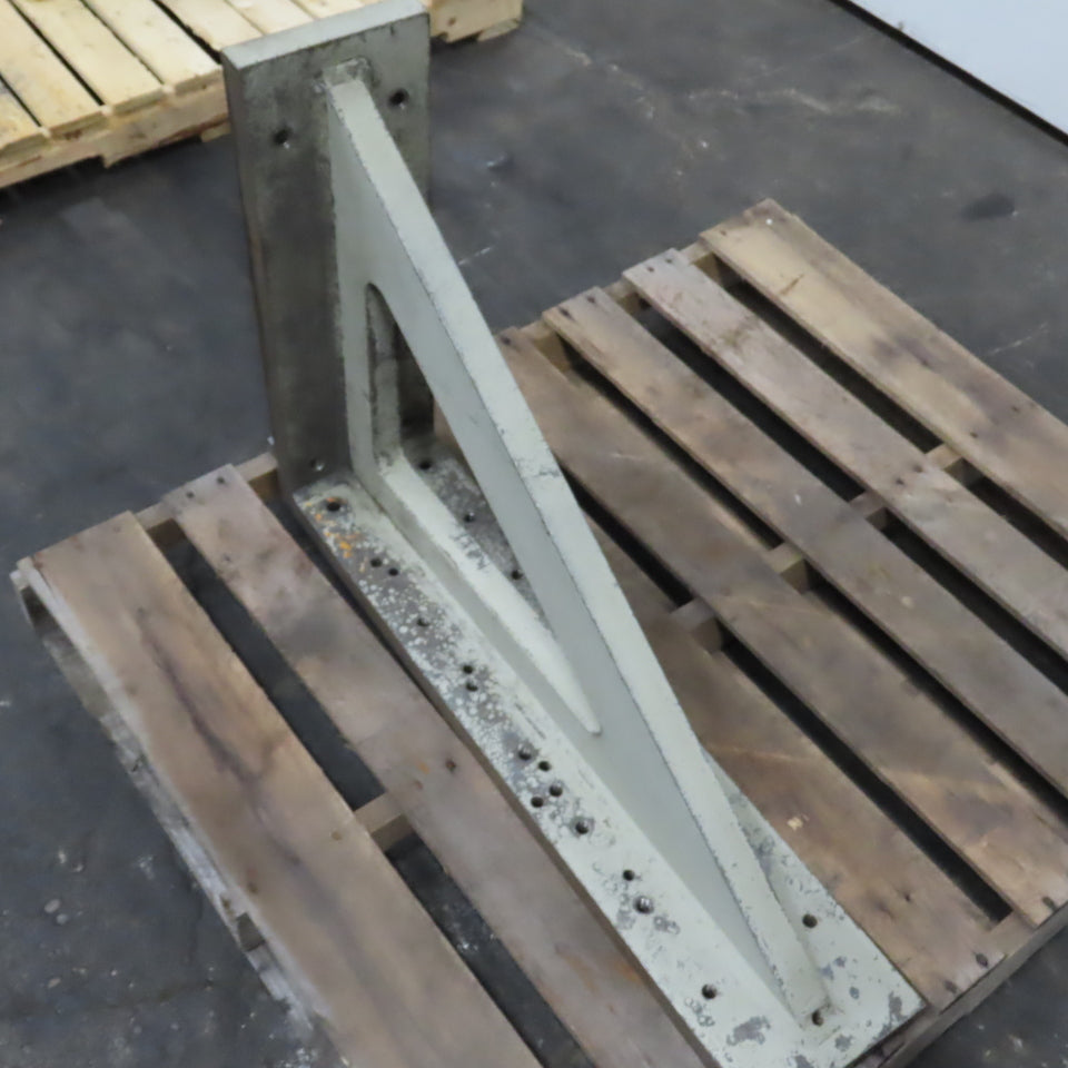 1-1/4" Steel Right Angle Plate Machinist Set Up Fixture 7.75" W x 24" H x 36" L