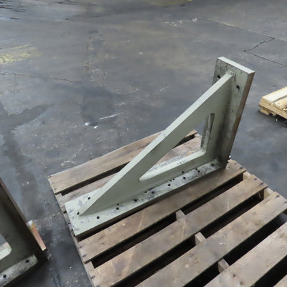 1-1/4" Steel Right Angle Plate Machinist Set Up Fixture 7.75" W x 24" H x 36" L