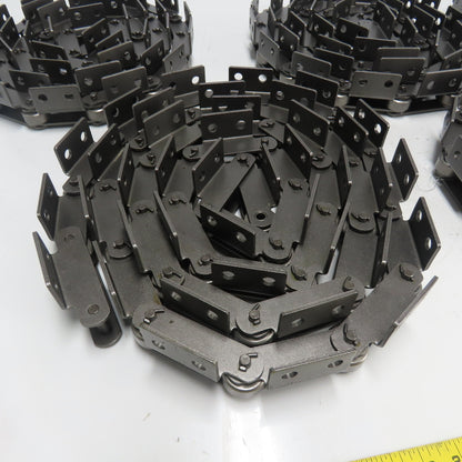 Tsubaki RF03075R 1LA2 Conveyor Chain Double Pitch 6 Pieces 595"OAL Length P=75mm