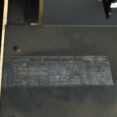 Transformer Pri 200/220/230/400/440/460V Sec 190/200/210V Tested (NO TAG) kVA??