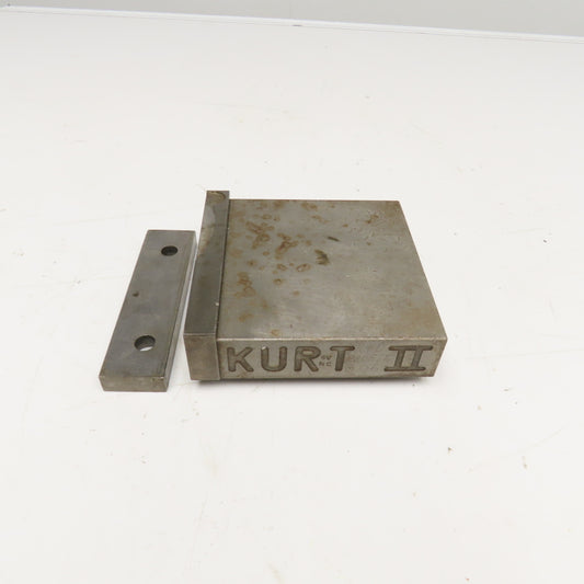 Kurt II Moveable Jaw Segment From 6" Machinist Vise D60-2 & Extra Jaw