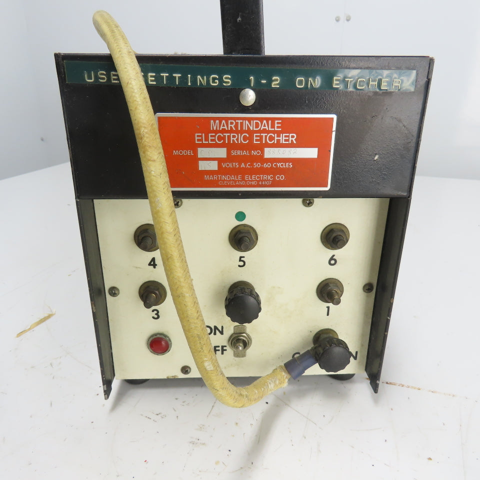 Martindale Model CM Electric Etcher 115VAC 50-60 Cycles