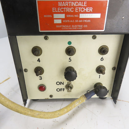 Martindale Model CM Electric Etcher 115VAC 50-60 Cycles