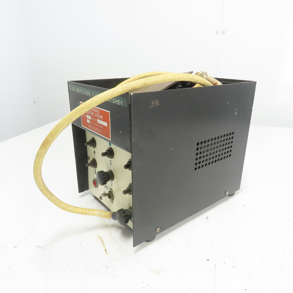 Martindale Model CM Electric Etcher 115VAC 50-60 Cycles