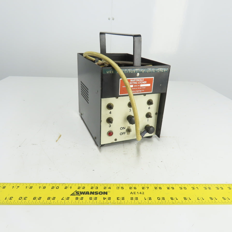 Martindale Model CM Electric Etcher 115VAC 50-60 Cycles