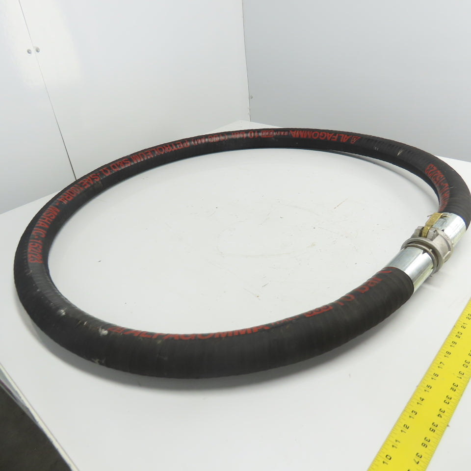 Alfagomma 605 150PSI 10Bar 2-1/2" OD Petroleum S & D Hose 1-3/4" ID 10' Long