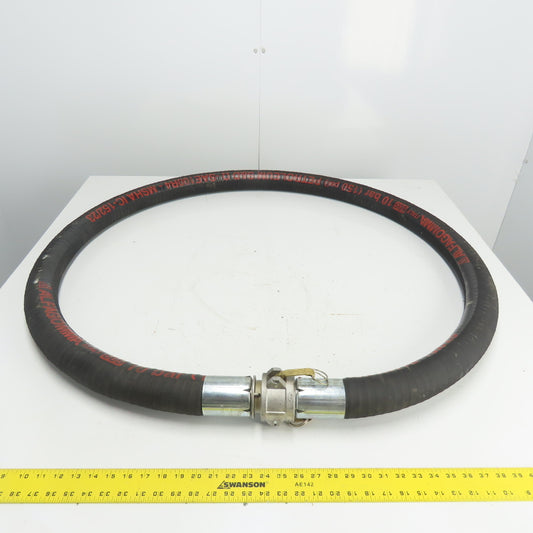 Alfagomma 605 150PSI 10Bar 2-1/2" OD Petroleum S & D Hose 1-3/4" ID 10' Long
