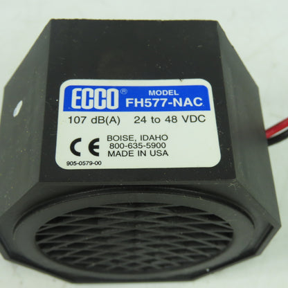 Ecco FH577-NAC Backup Alarm Horn 24-48VDC 107 dB(A)