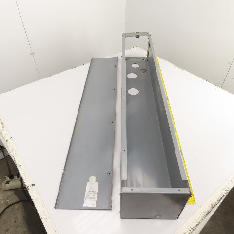 Square D LDB84 8 x 8" x 48" Long Electrical Auxiliary Wireway Gutter Screw Cover