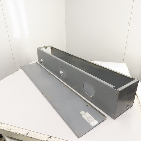 Square D LDB84 8 x 8" x 48" Long Electrical Auxiliary Wireway Gutter Screw Cover