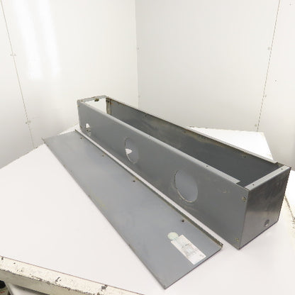 Square D LDB84 8 x 8" x 48" Long Electrical Auxiliary Wireway Gutter Screw Cover