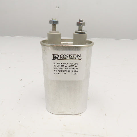 Ronken 64C79106K81 Enersys Battery Charger Capacitor 10mF 600VP