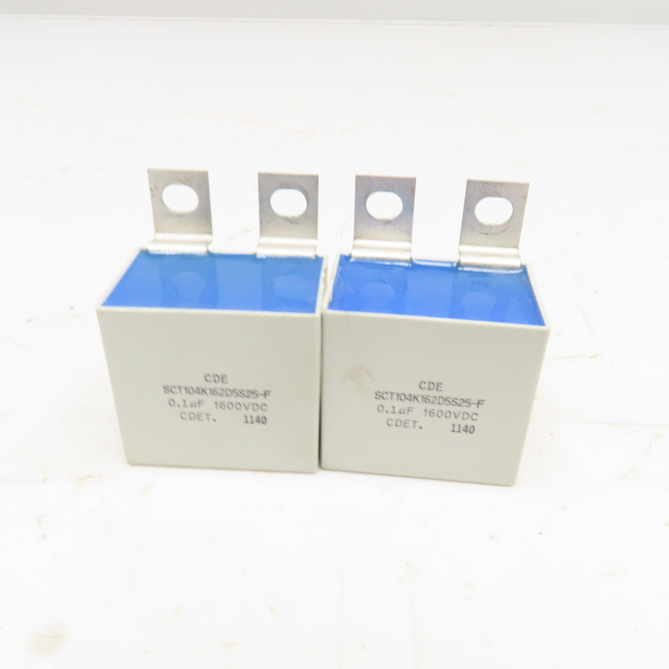 CDE SCT104K162D5S25-F 0.1uF 1600VDC Capacitor Lot Of 2